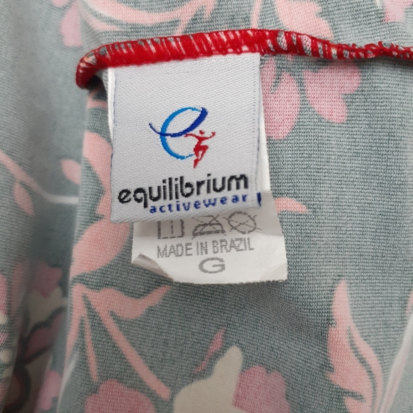 Equilibrium Activewear Tank Top - Performance Workout Long Top Size Large - Picture 5 of 6